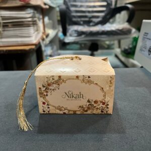 luxury nikah mubarak tassel favor box