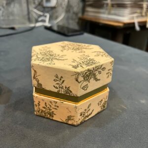 premium hexagon floral gift box